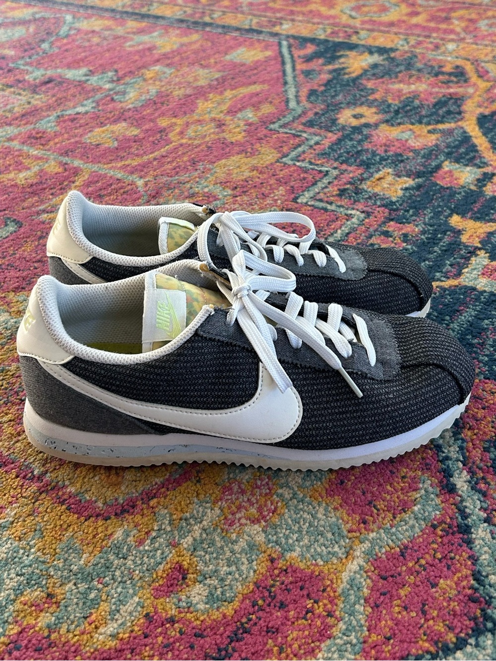 Nike | Women’s ‘Iron Grey’ Cortez Basic Premium Recycled Canvas Pack Sneaker 8.5 - Picture 3 of 16